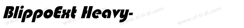 BlippoExt Heavy字体转换